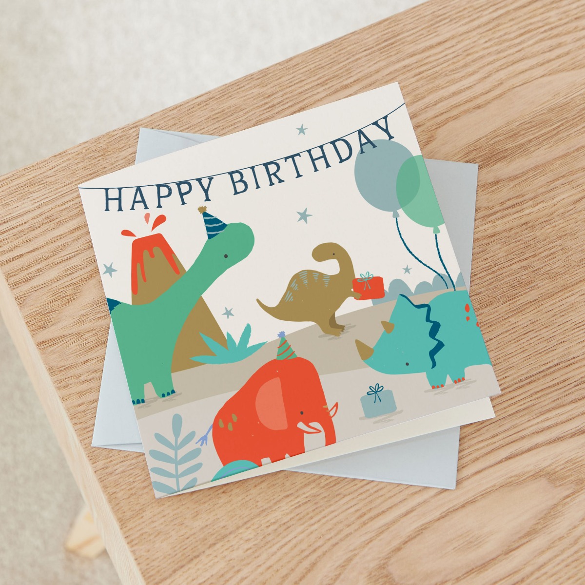 Personalised Dinosaur Birthday Card