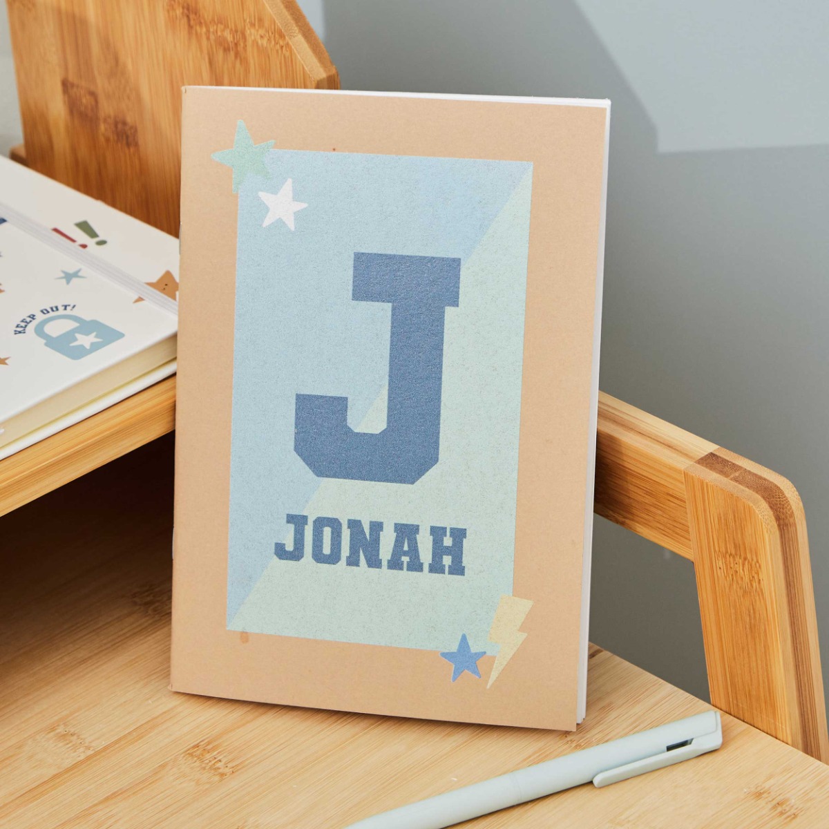 Personalised Varsity Softcover Blank Notebook