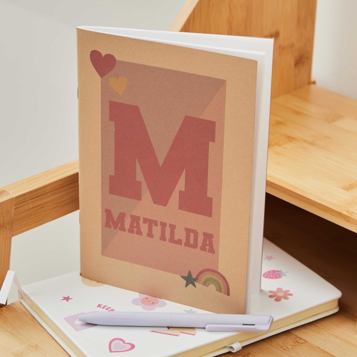 Personalised Varsity Softcover Blank Notebook