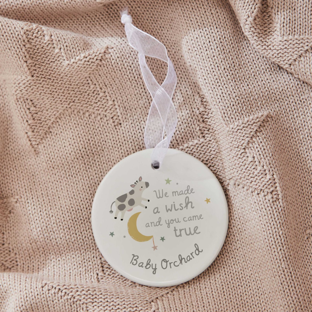 Personalised Wish Come True Ceramic Decoration