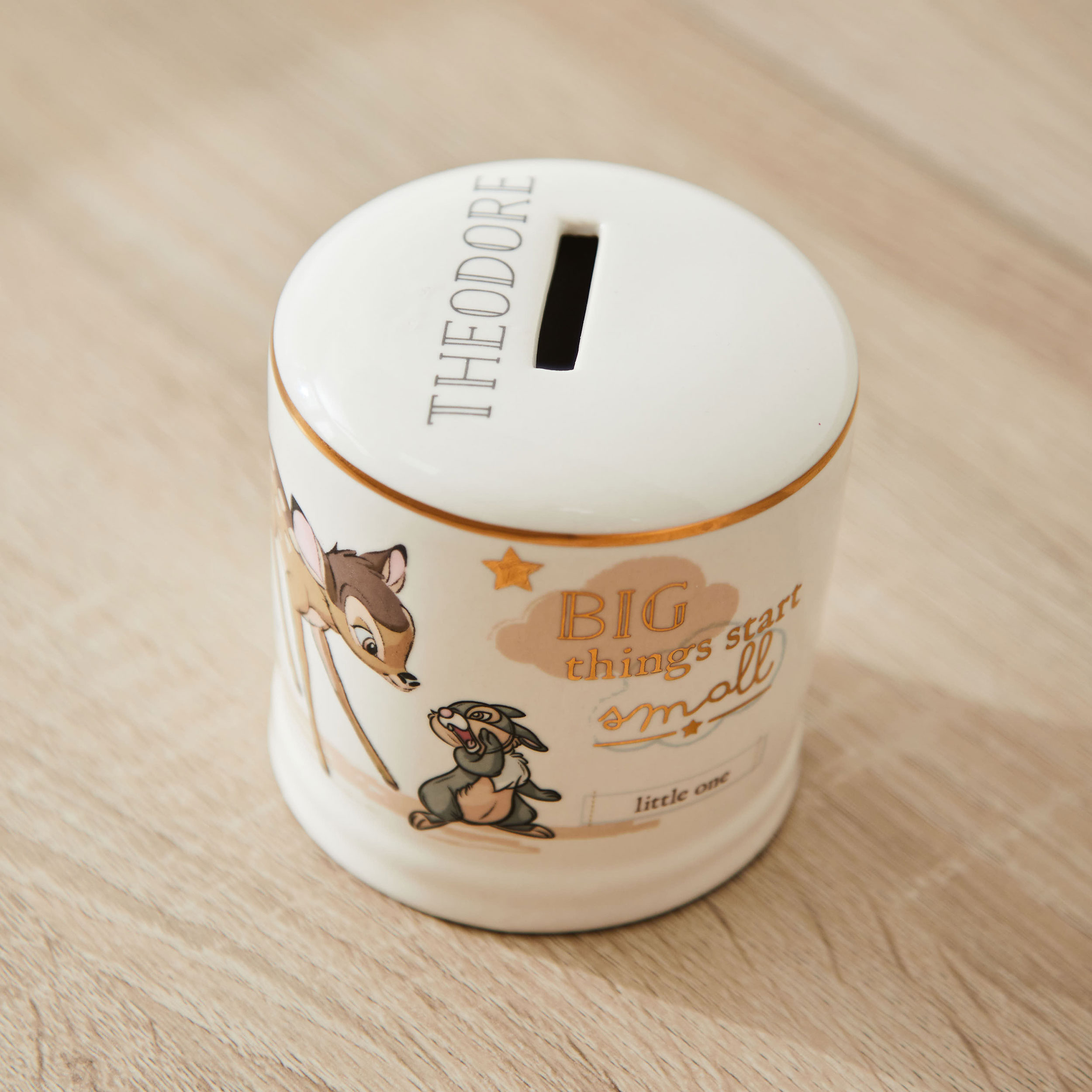 Personalised Disney Bambi Ceramic Money Box