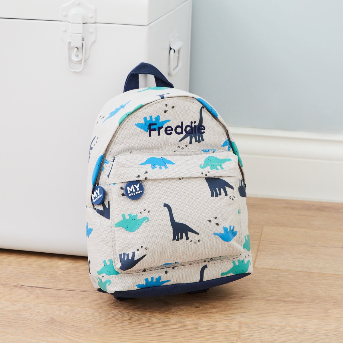 Personalised Dinosaur Print Classic Mini Backpack