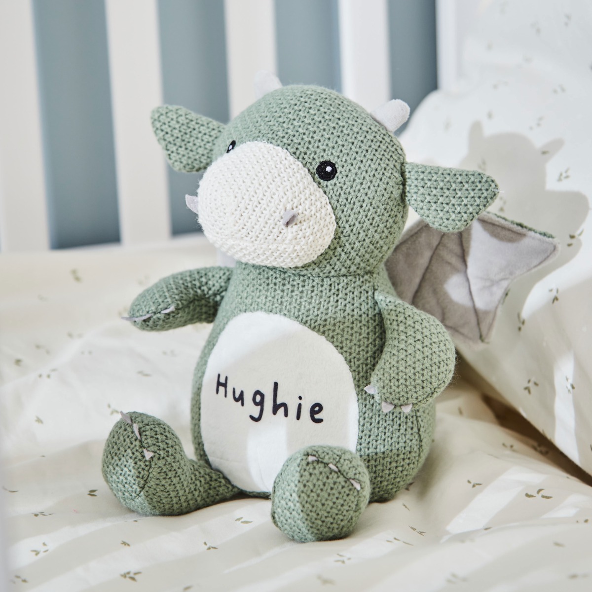 Personalised Knitted Dragon Soft Toy