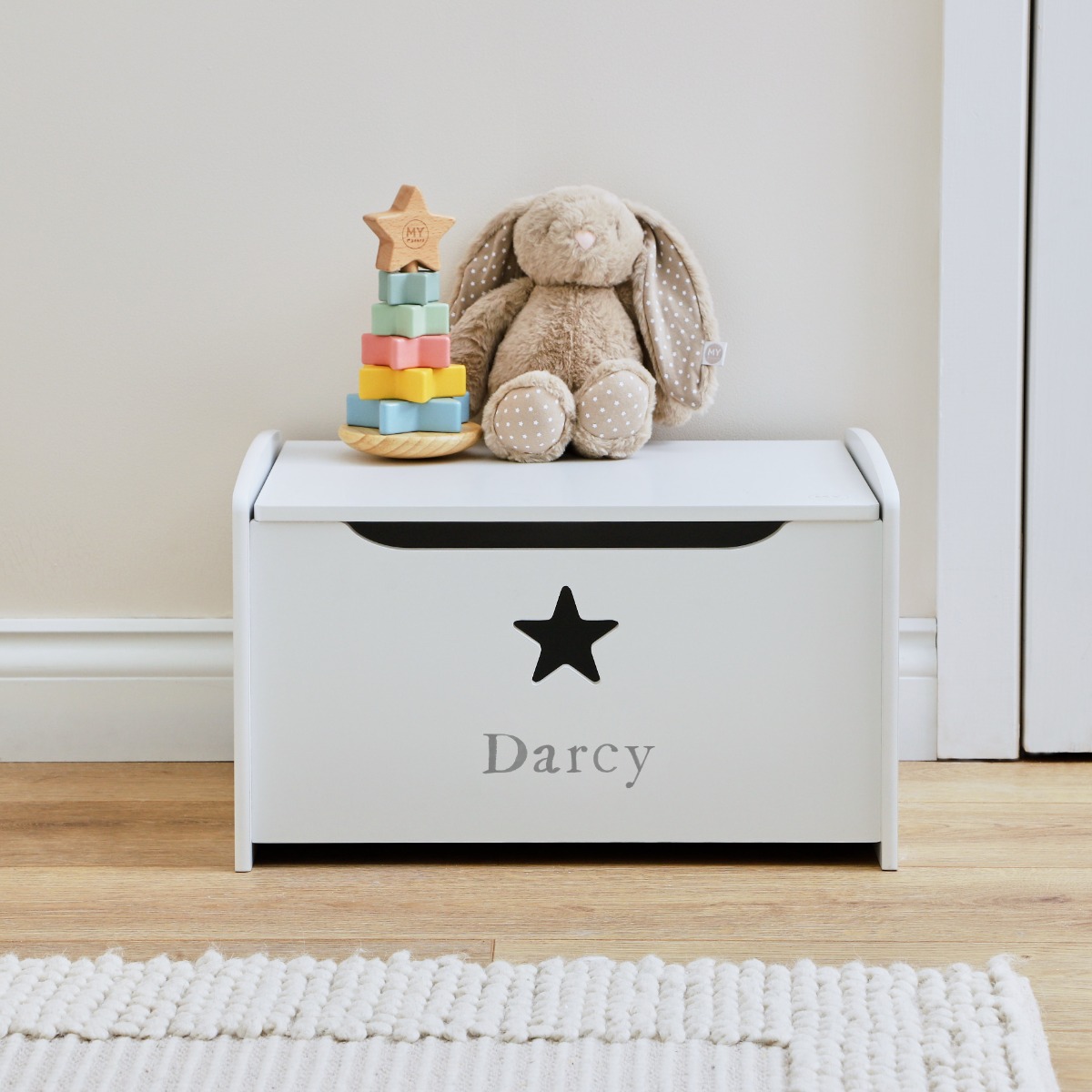 Personalised Star Design Toy Box