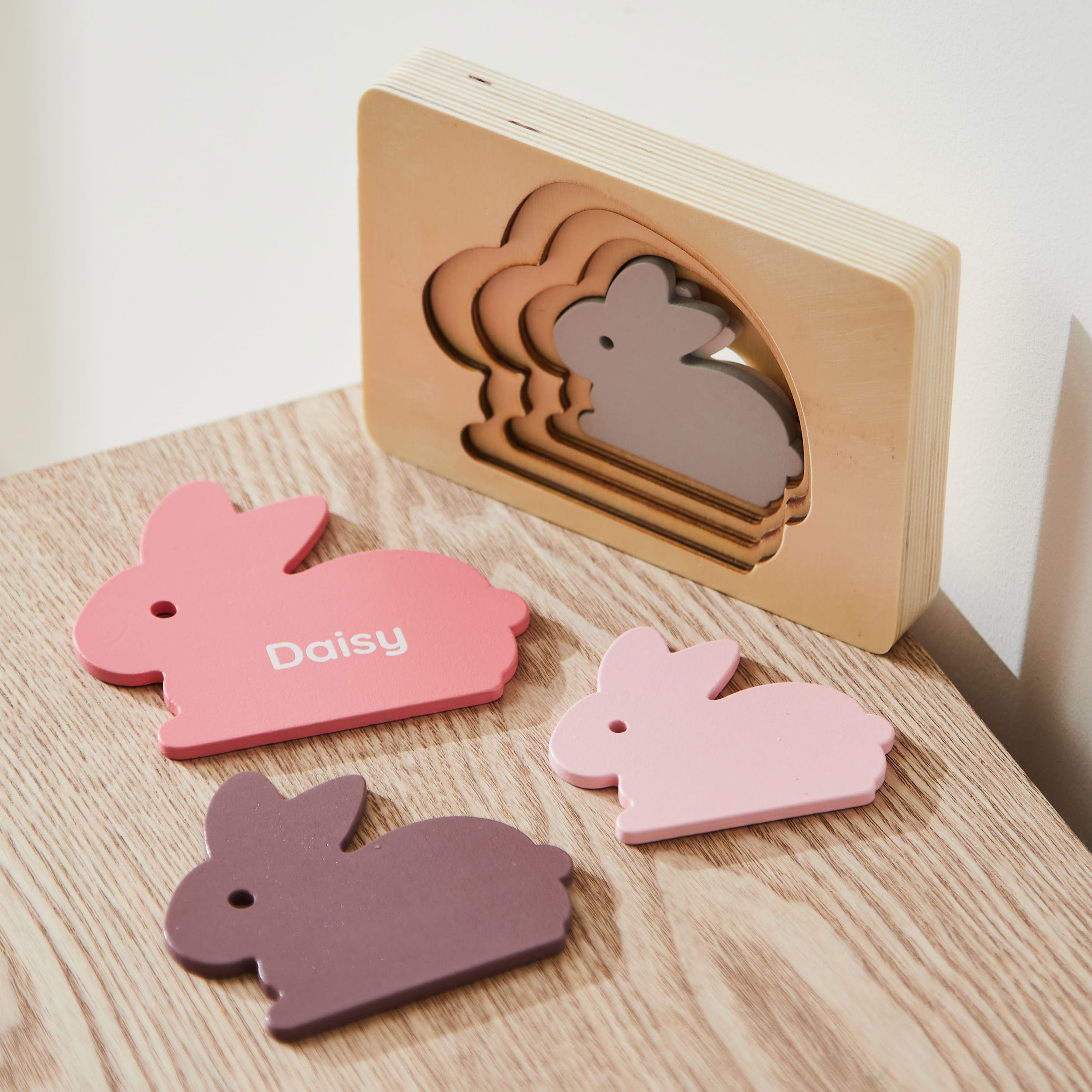 Personalised Bunny Puzzle Toy