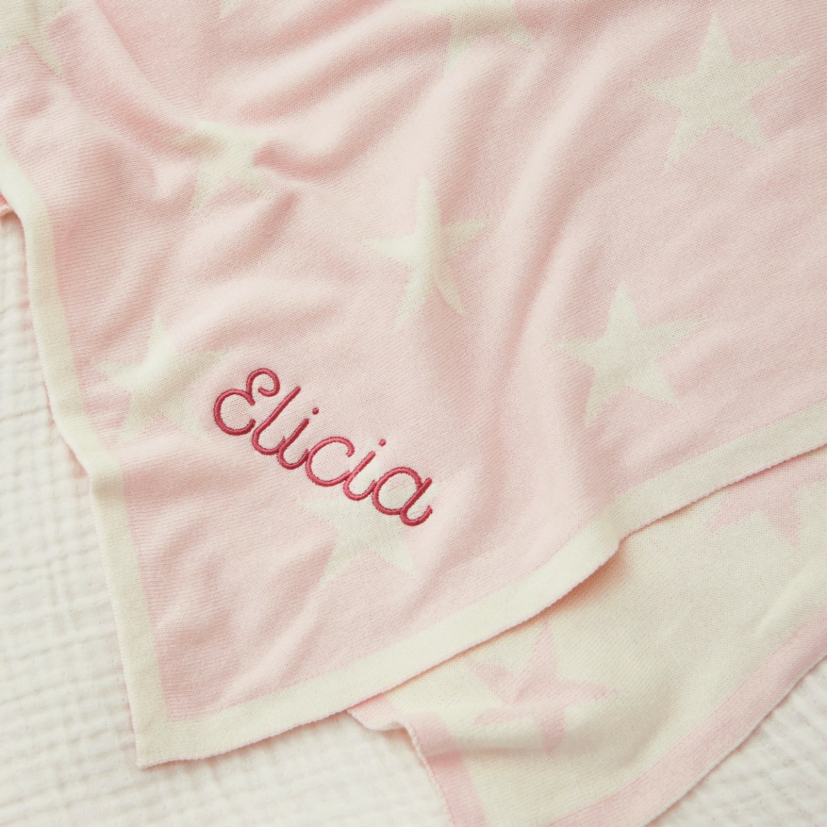 Personalised Star Intarsia Blanket