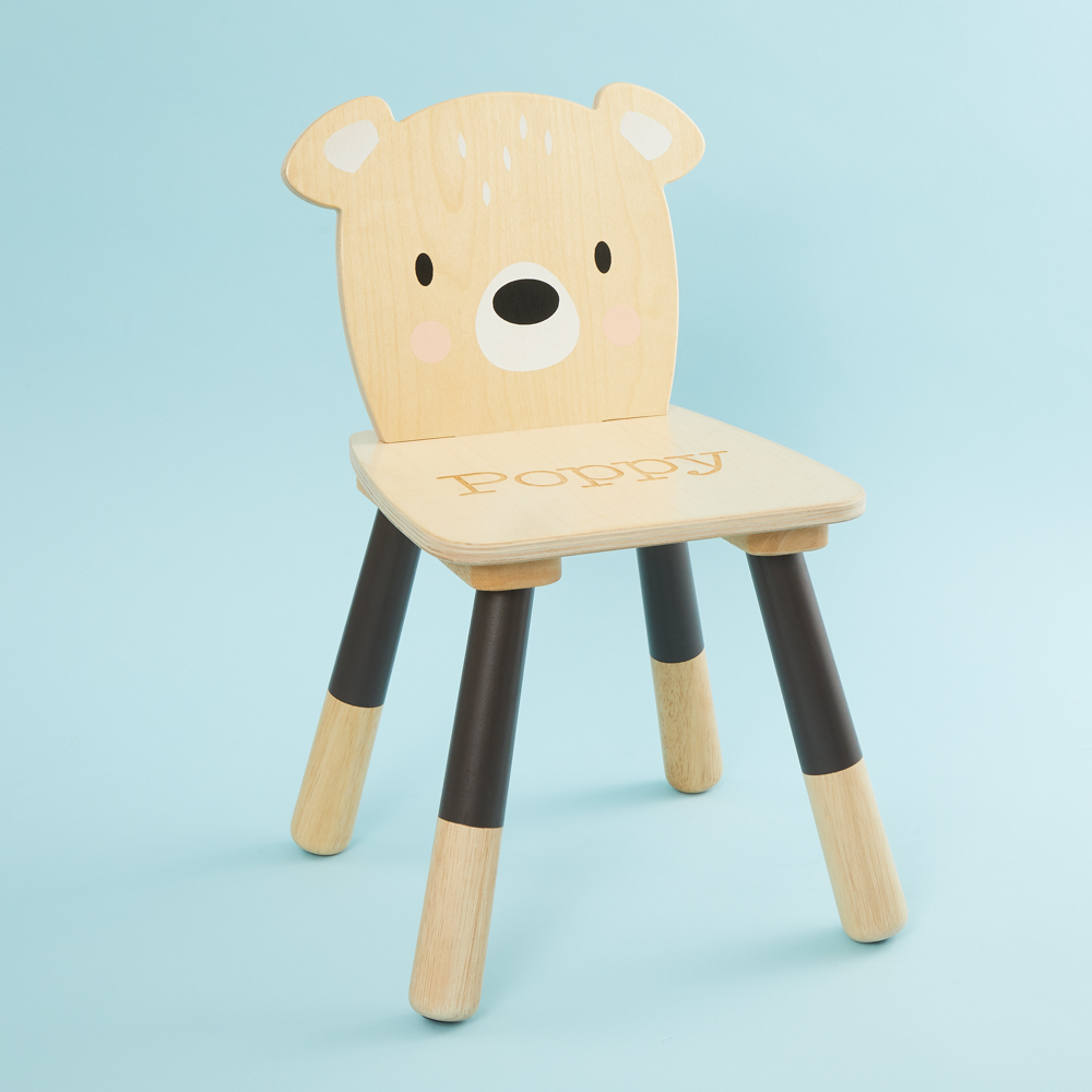 Personalised Tenderleaf Bear Design Children s Chair