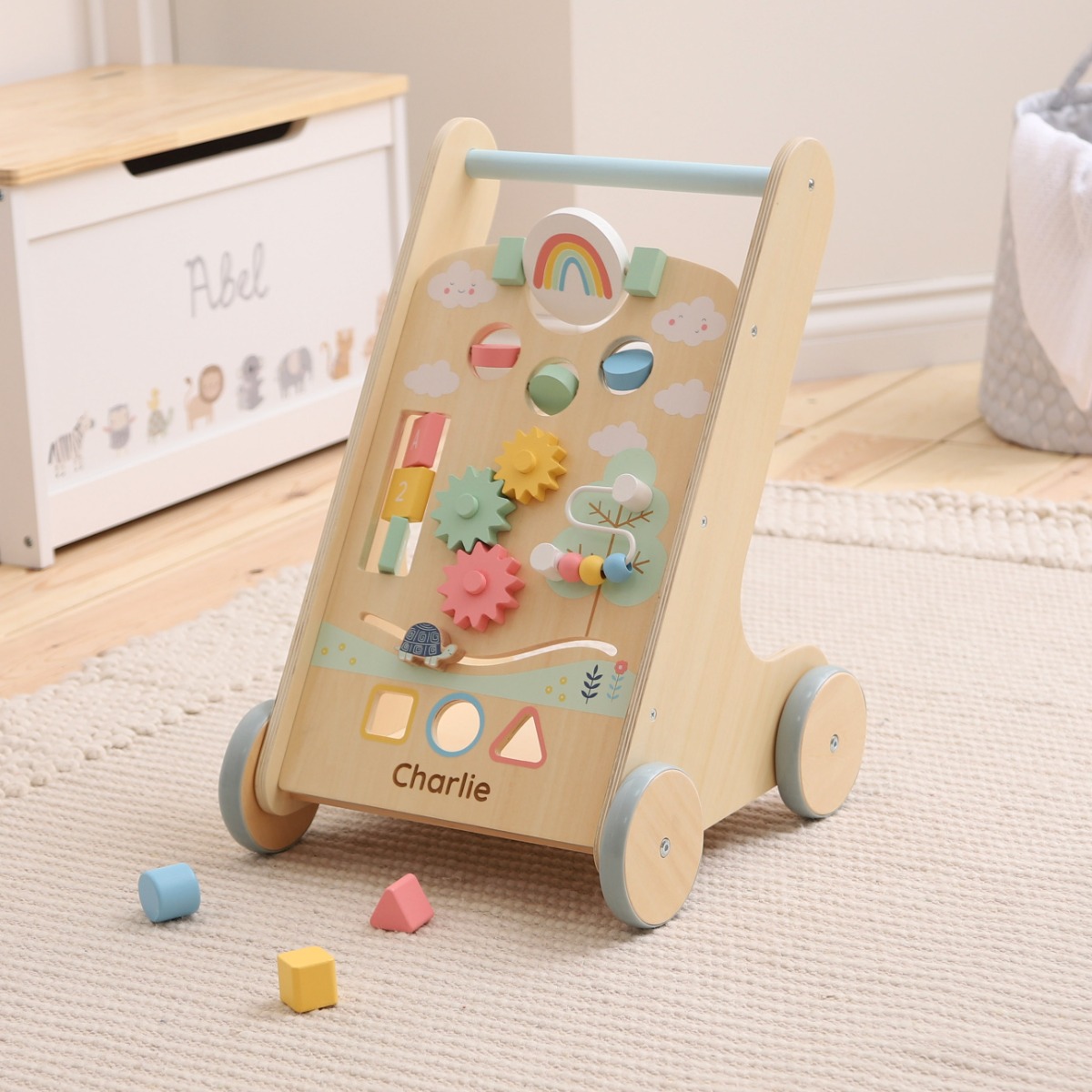 Personalised Wooden Activity Walker