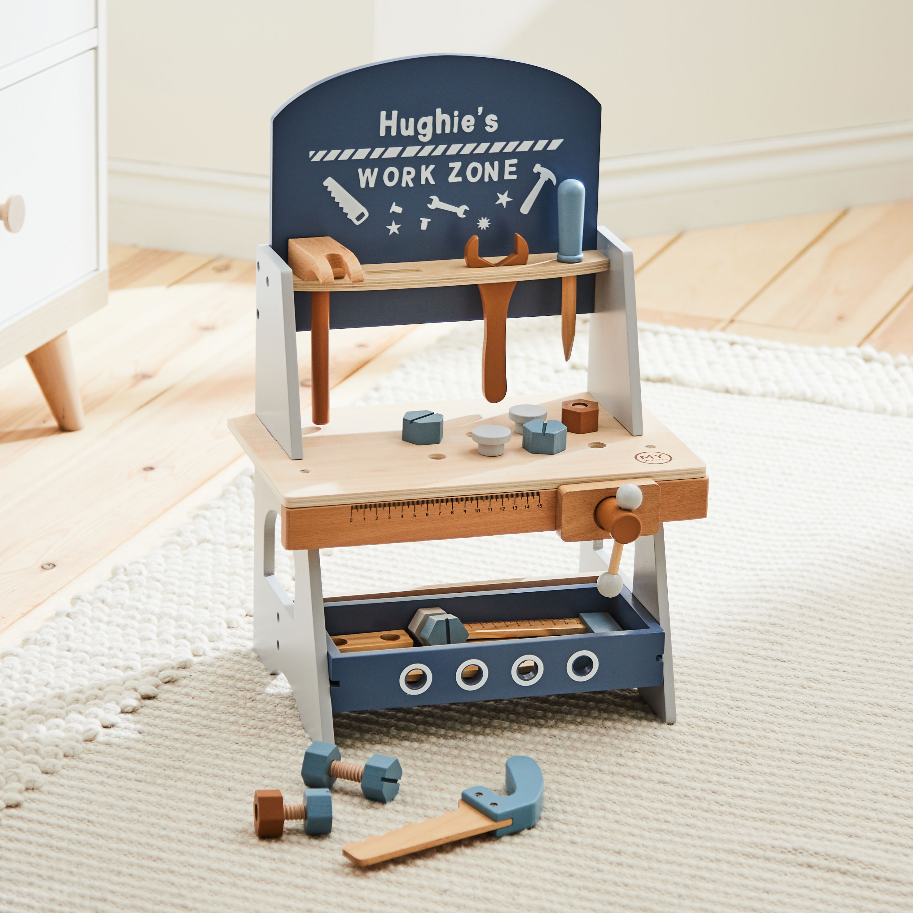 Personalised Wooden Tool Bench Play Set