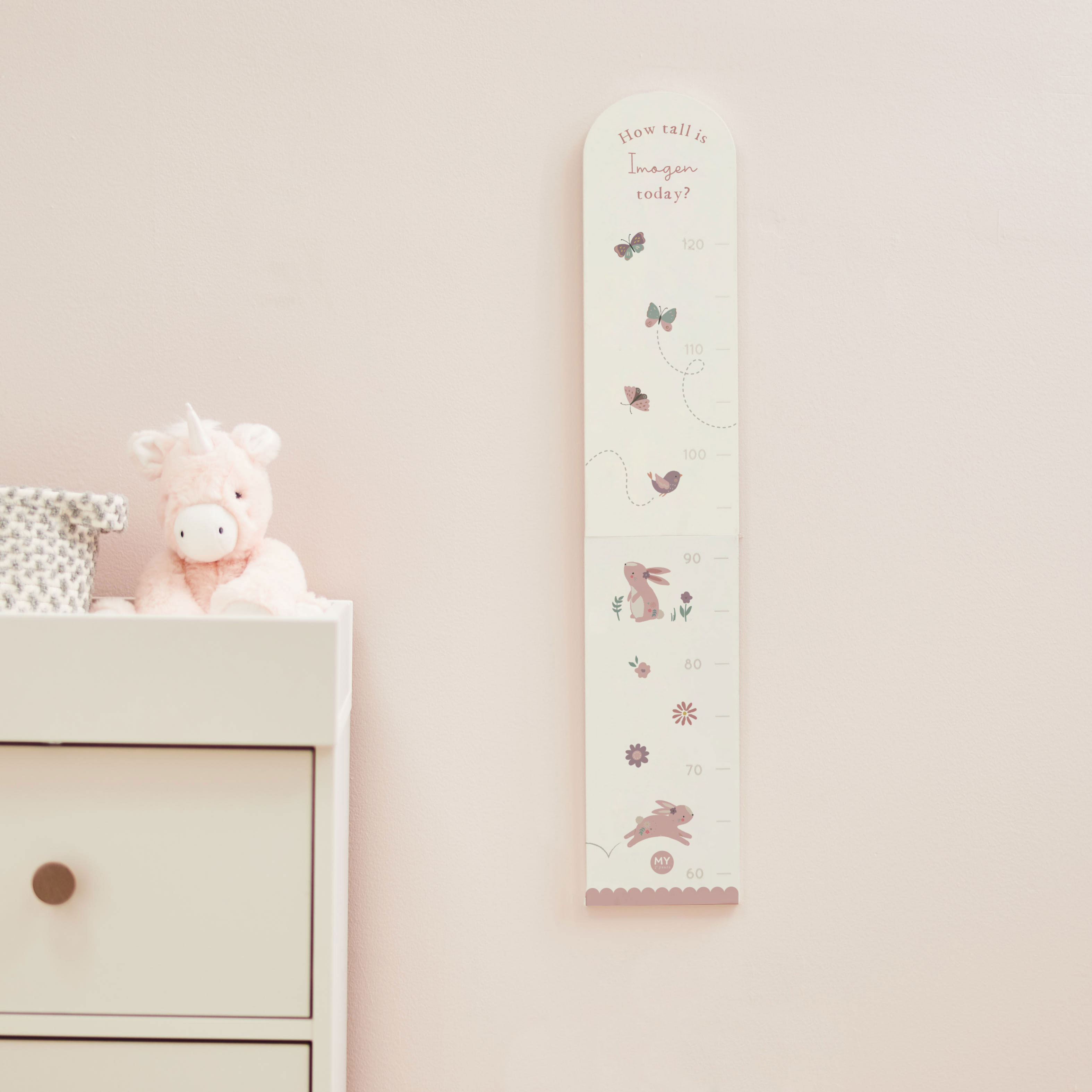 Personalised Woodland Wooden Height Chart