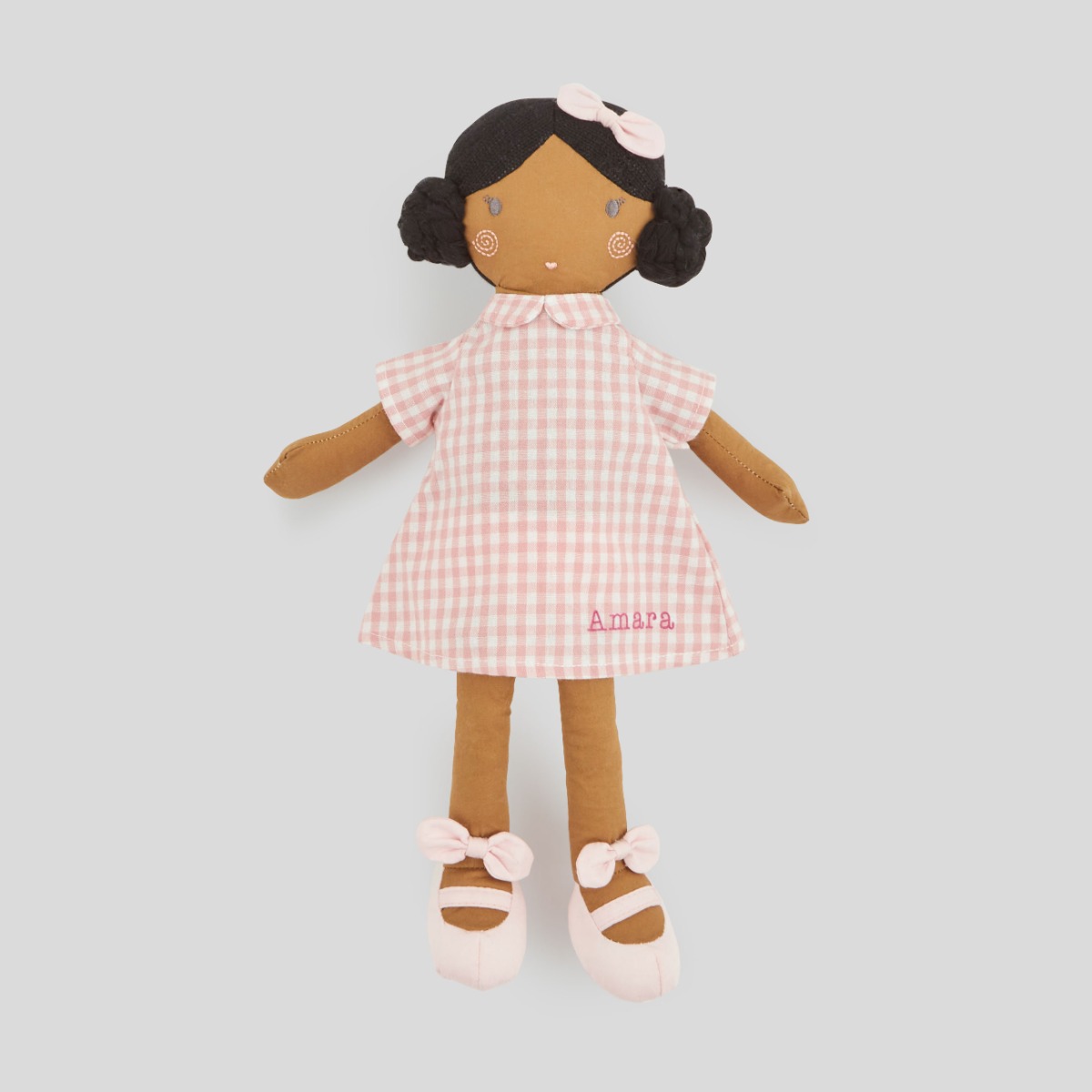 Personalised My 1st Doll in Dress - Dark Hair