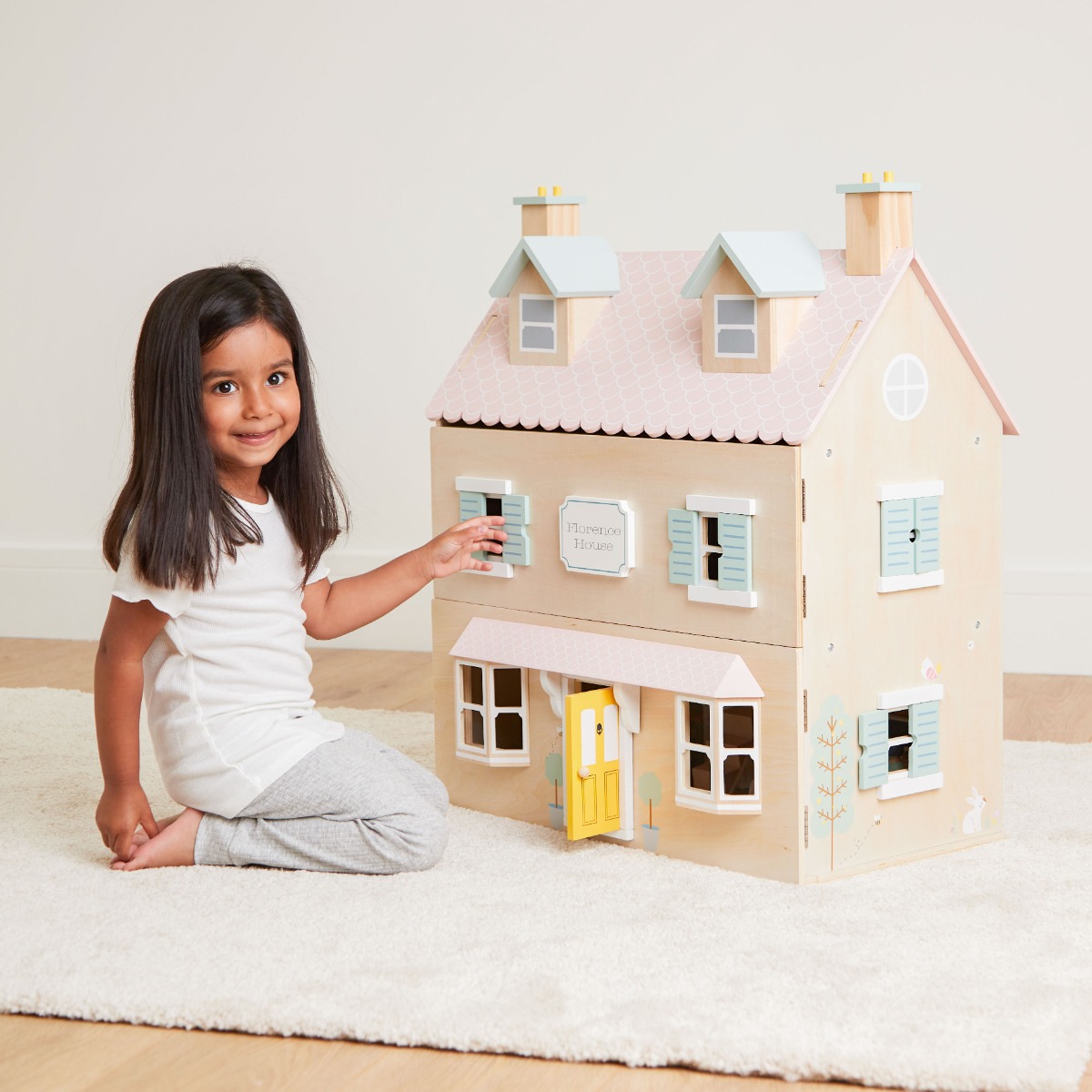 Personalised Colourful Wooden Doll’s House