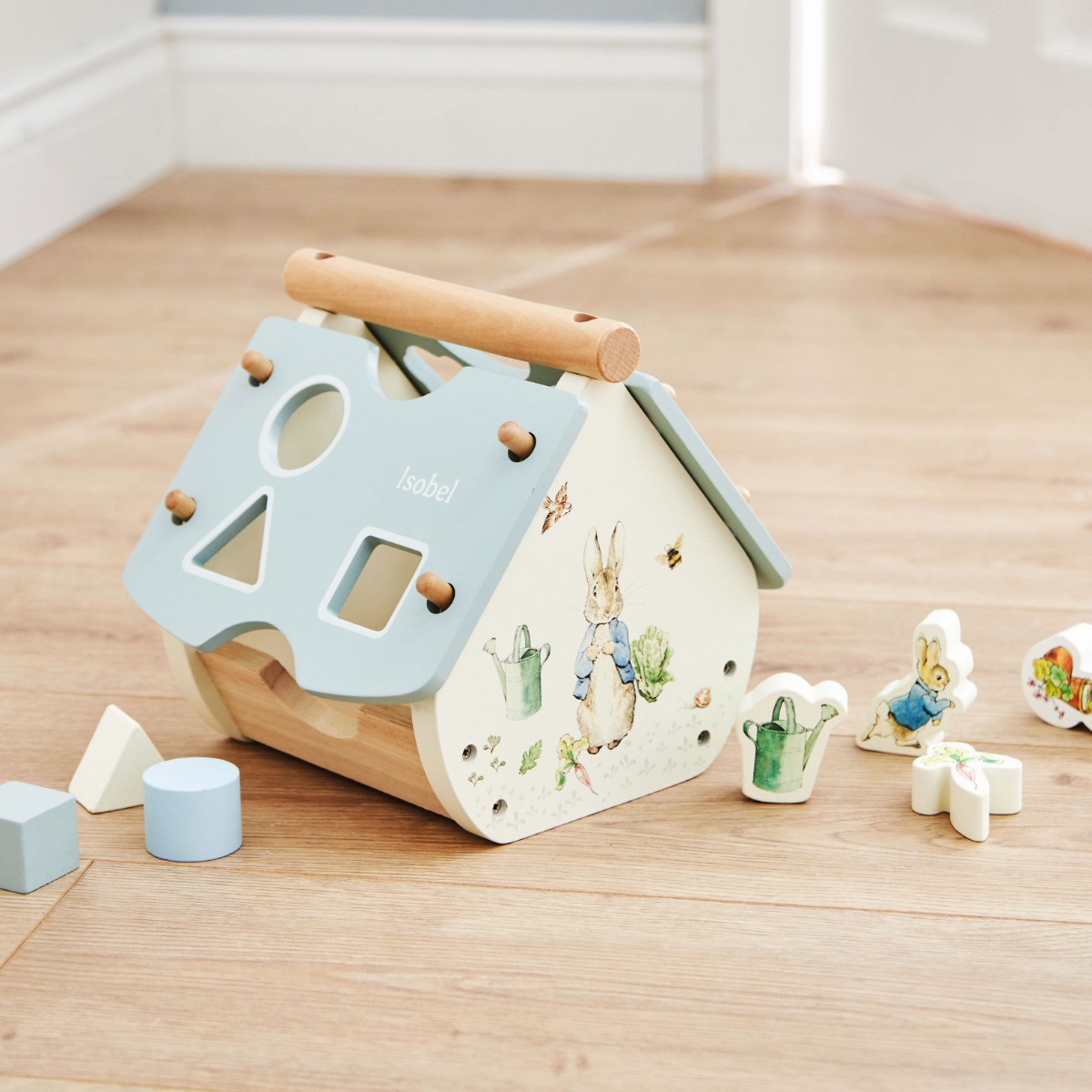 Personalised Peter Rabbit Wooden Shape Sorter