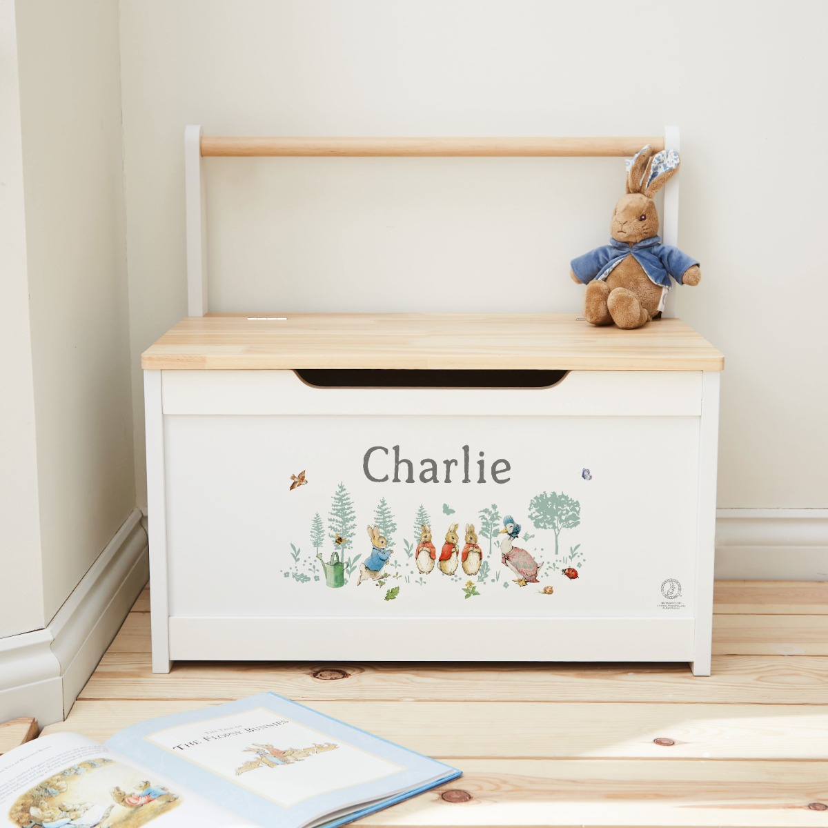 Personalised Peter Rabbit Friends Toy Bench