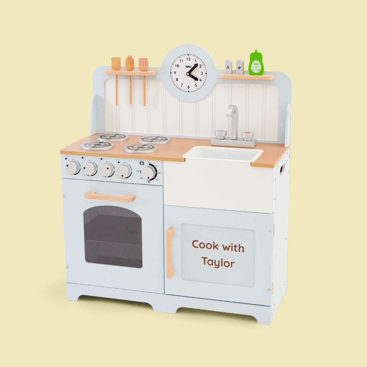 Personalised Tidlo Wooden Kitchen Play Set