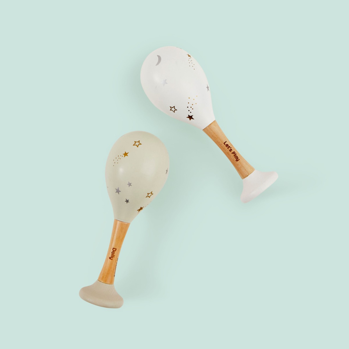 Personalised Wooden Bambino Maracas