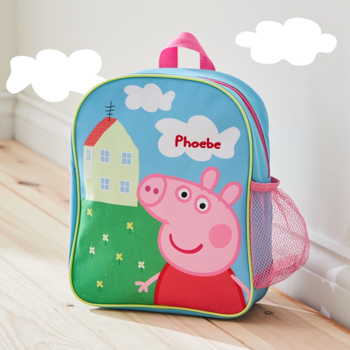 Personalised Peppa Pig House Backpack