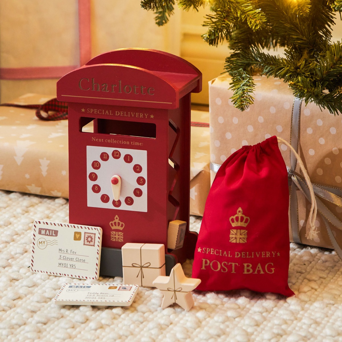 Personalised Wooden Post Box Sorter Toy