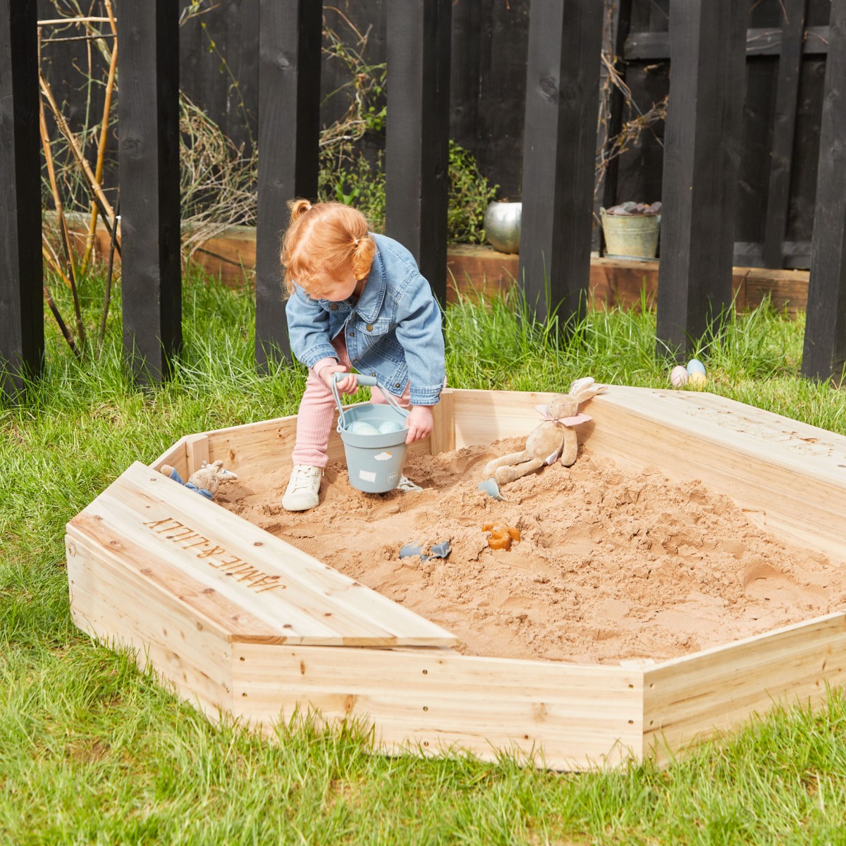 Personalised Peter Rabbit Friends Wooden Sandpit