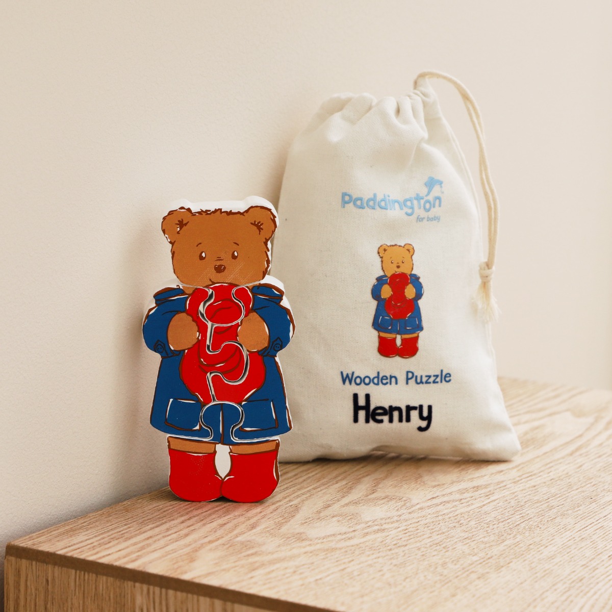 Personalised Paddington Bear Wooden Puzzle