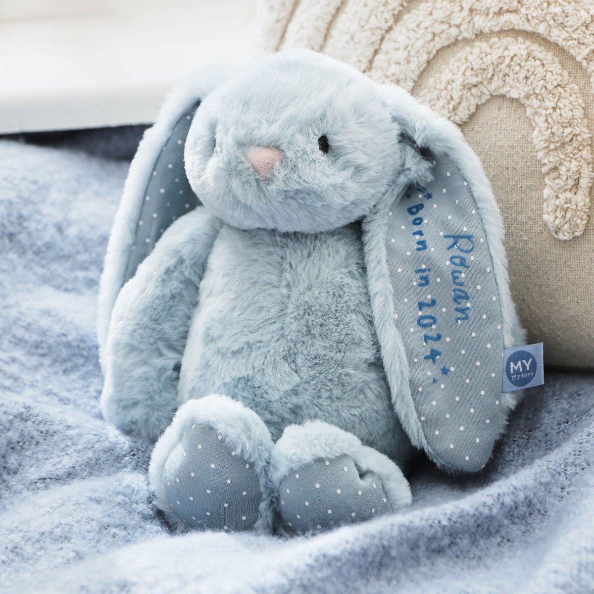 Personalised Born in 2024 Bunny Soft Toy