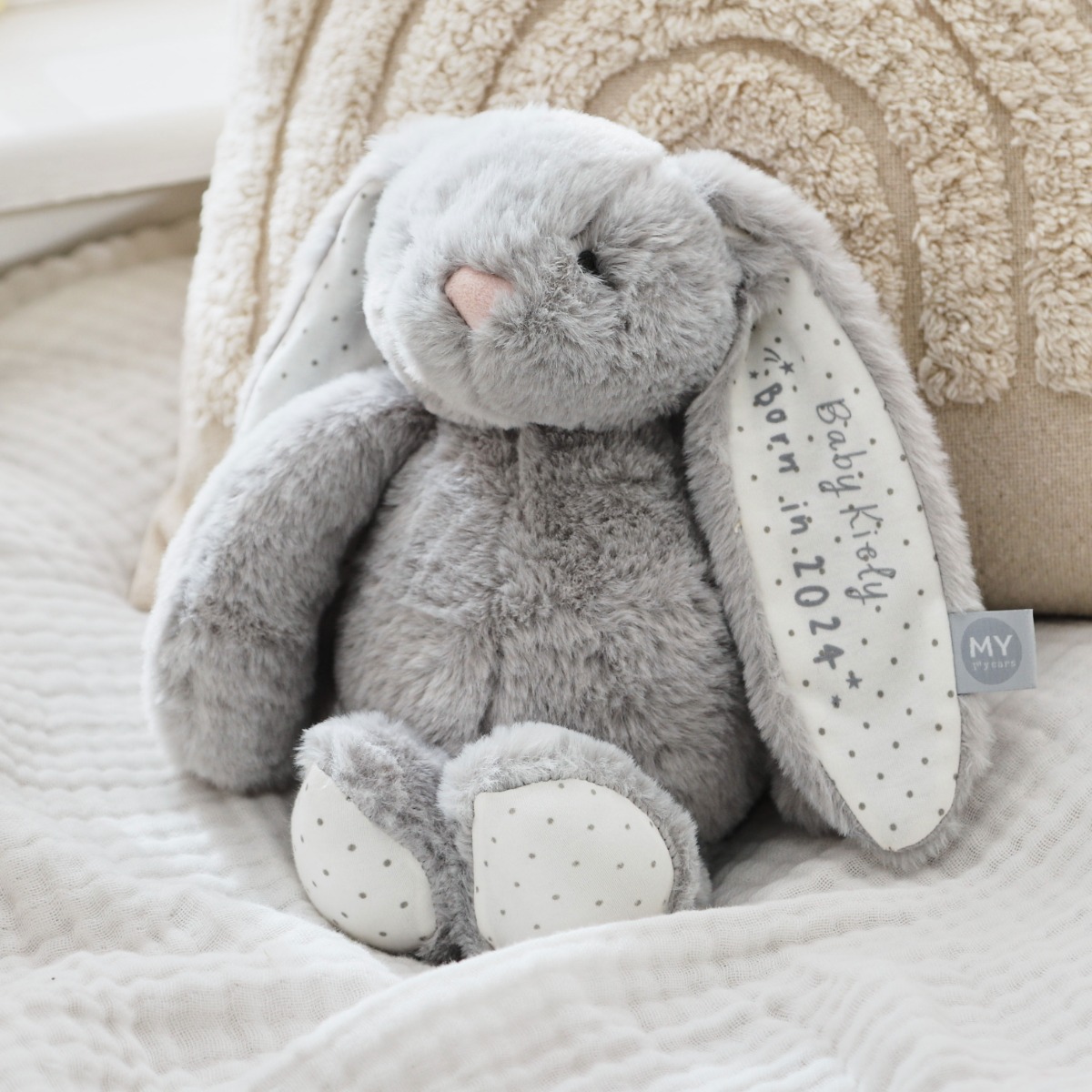 Personalised Born in 2024 Bunny Soft Toy