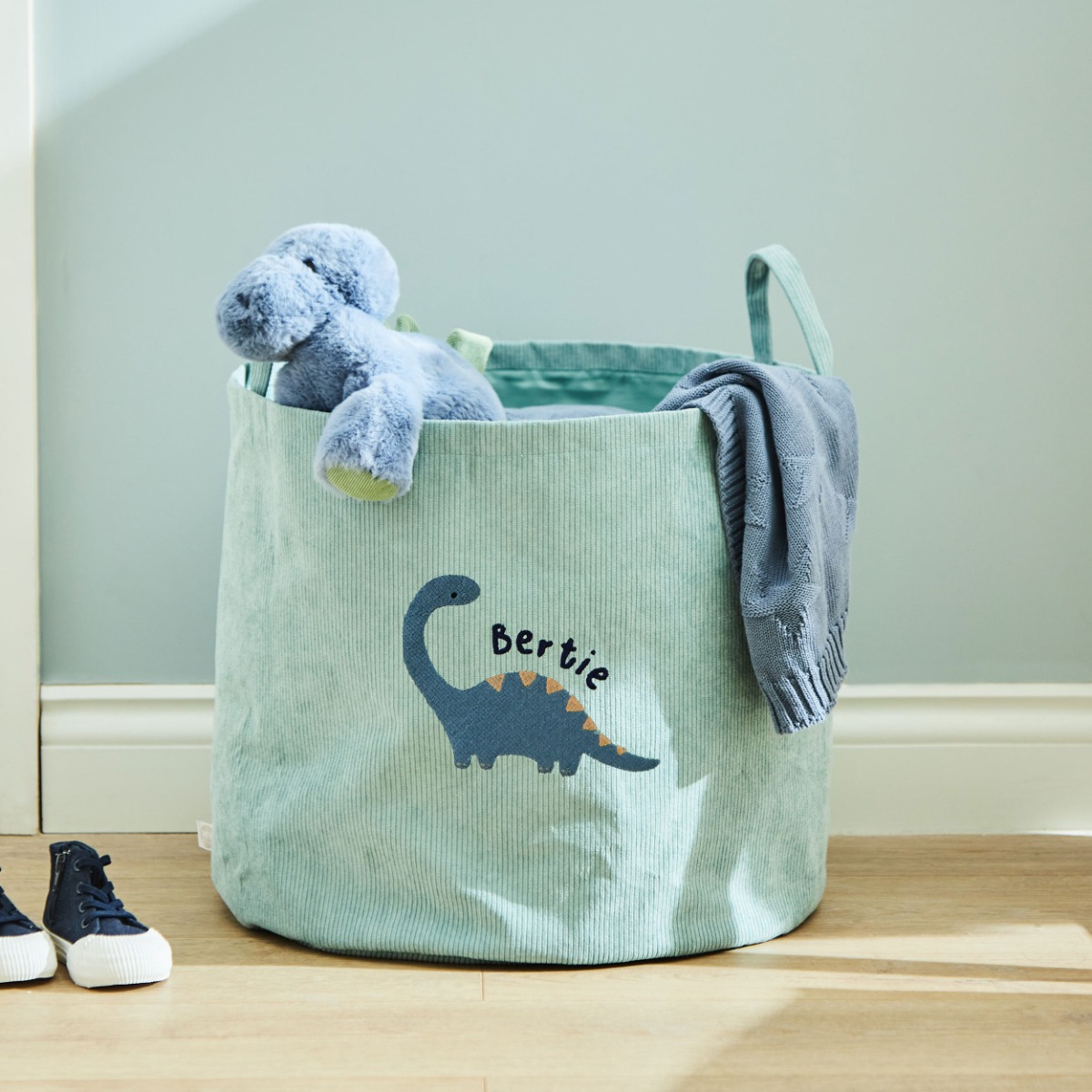 Personalised Large Dinosaur Sage Storage Bag