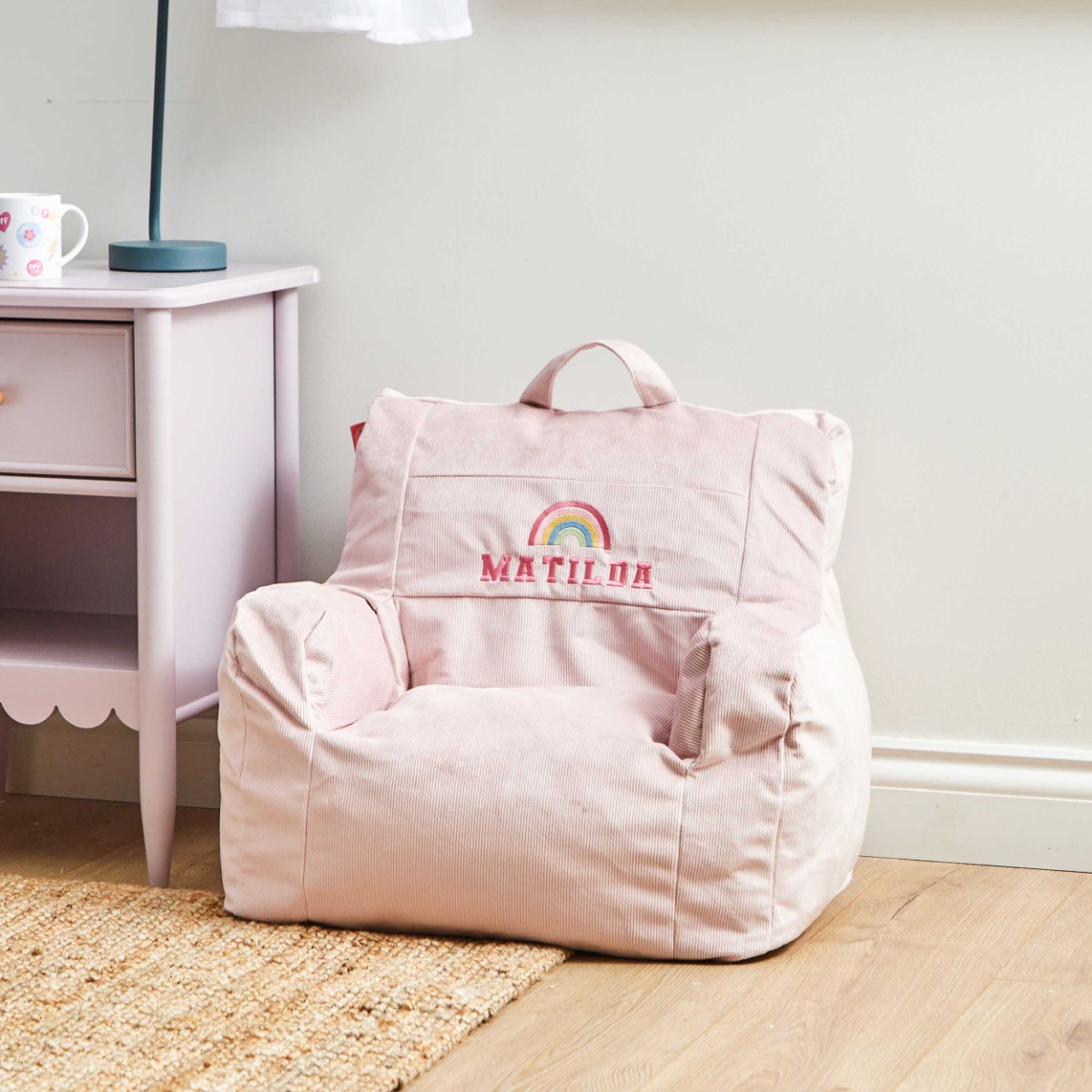 Personalised Rainbow Cord Chair