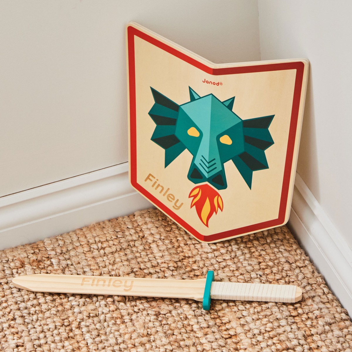 Personalised Janod Dragon s Knight Play Set