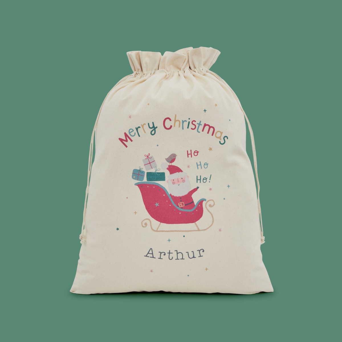 Personalised Santa’s Sleigh Christmas Sack