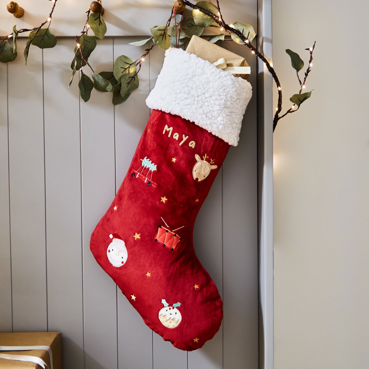 Personalised Embroidered Christmas Stocking