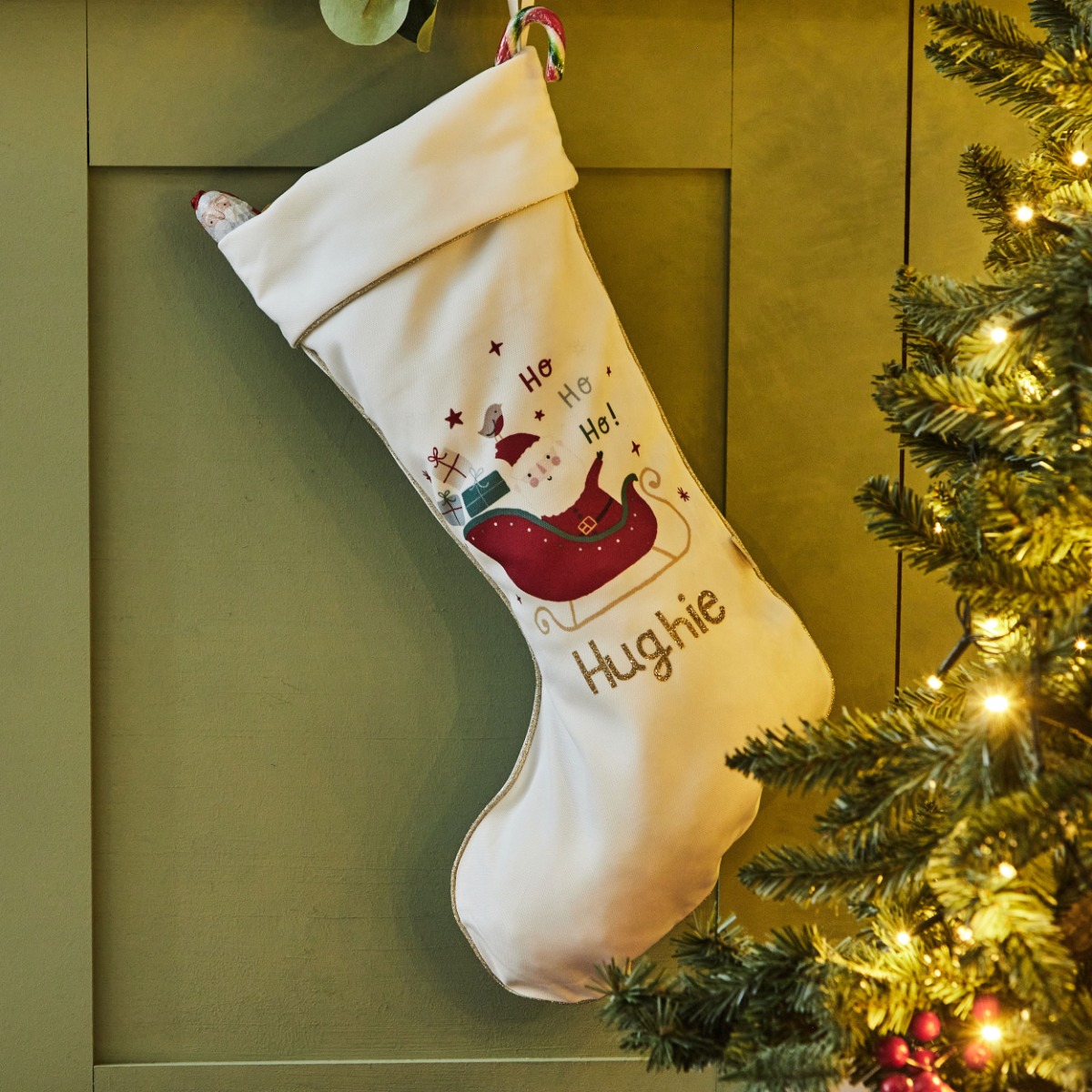 Personalised Santa’s Sleigh Christmas Stocking