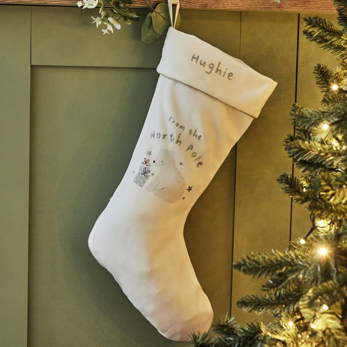 Personalised From The North Pole Christmas Stocking