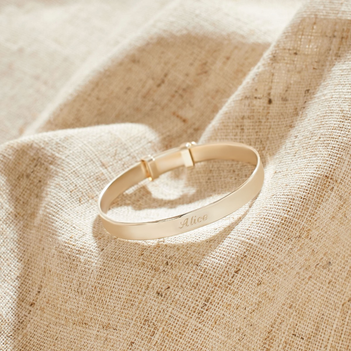 Silver Engraved Baby Keepsake Bangle