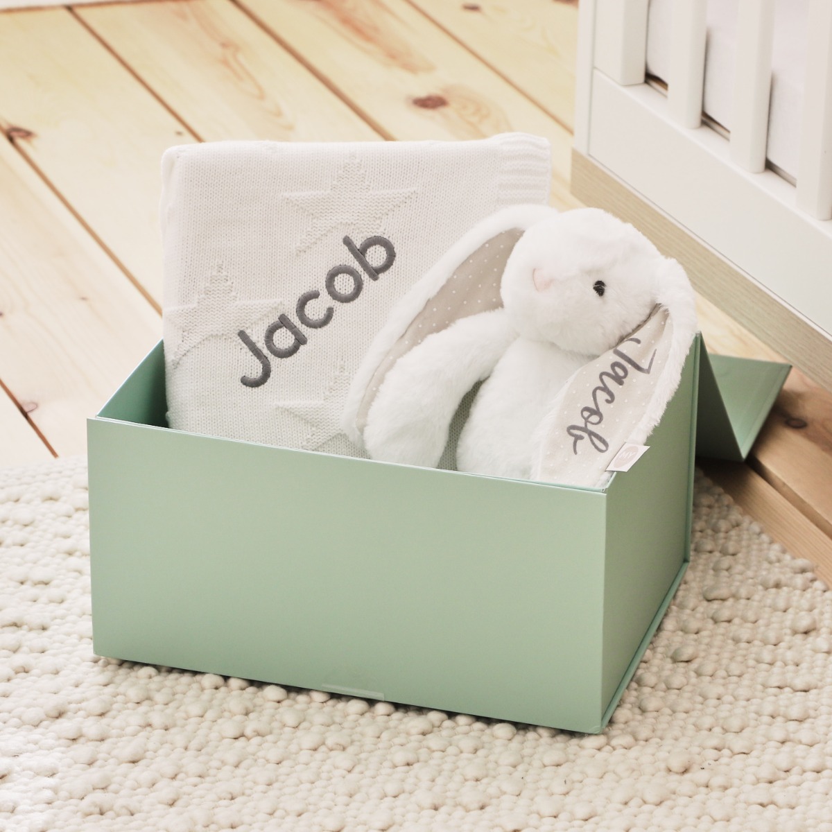 Personalised Ivory Bedtime Cuddle Gift Set