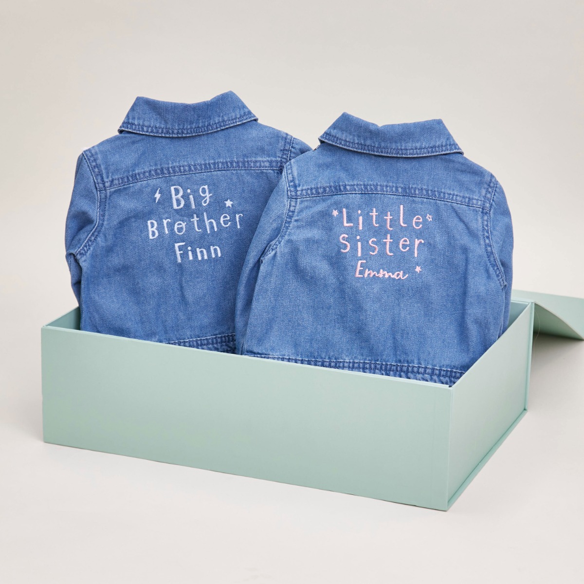 Matching Siblings Denim Jacket Set