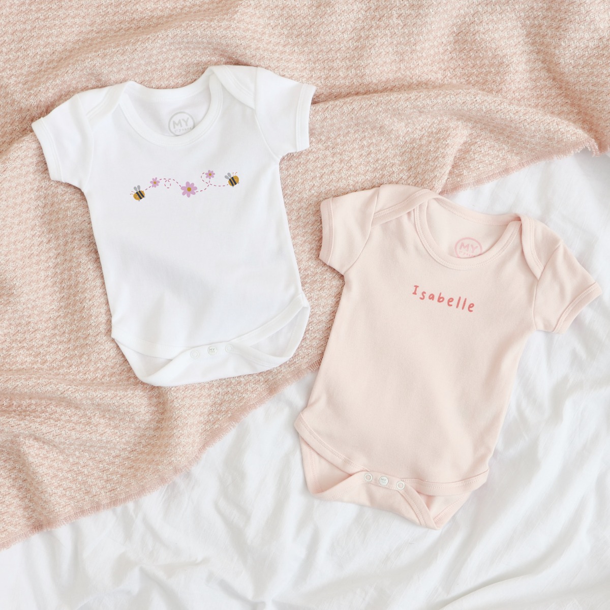 Personalised 2-Pack Bumblebee Bodysuits