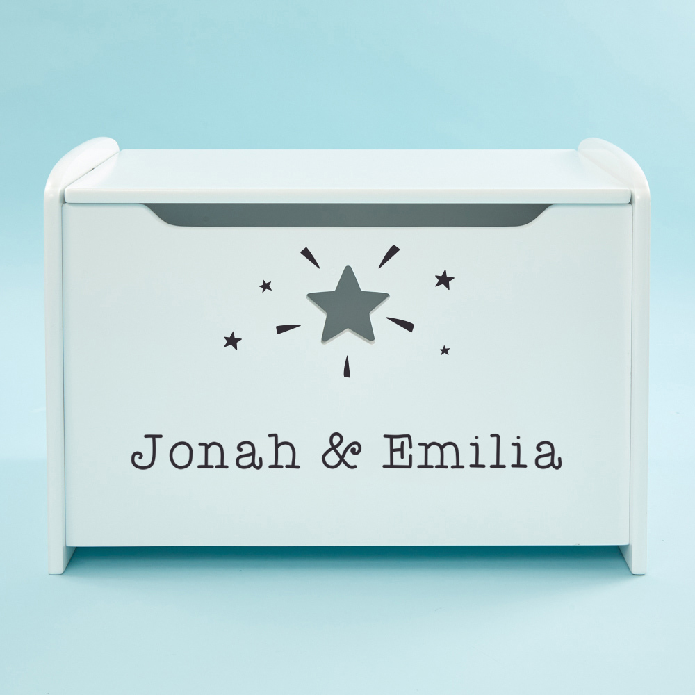 Personalised Star Design Toy Box