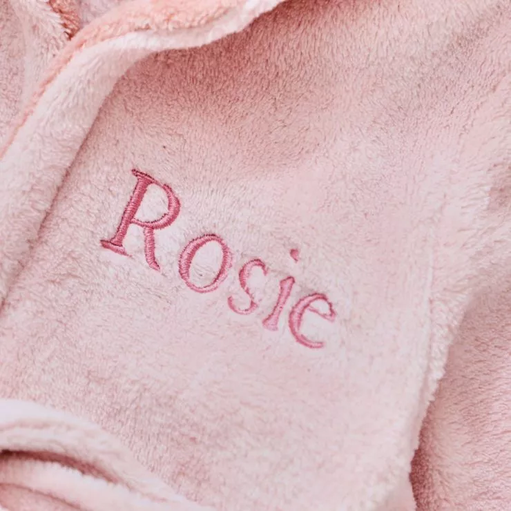 Personalised Pink Bunny Robe