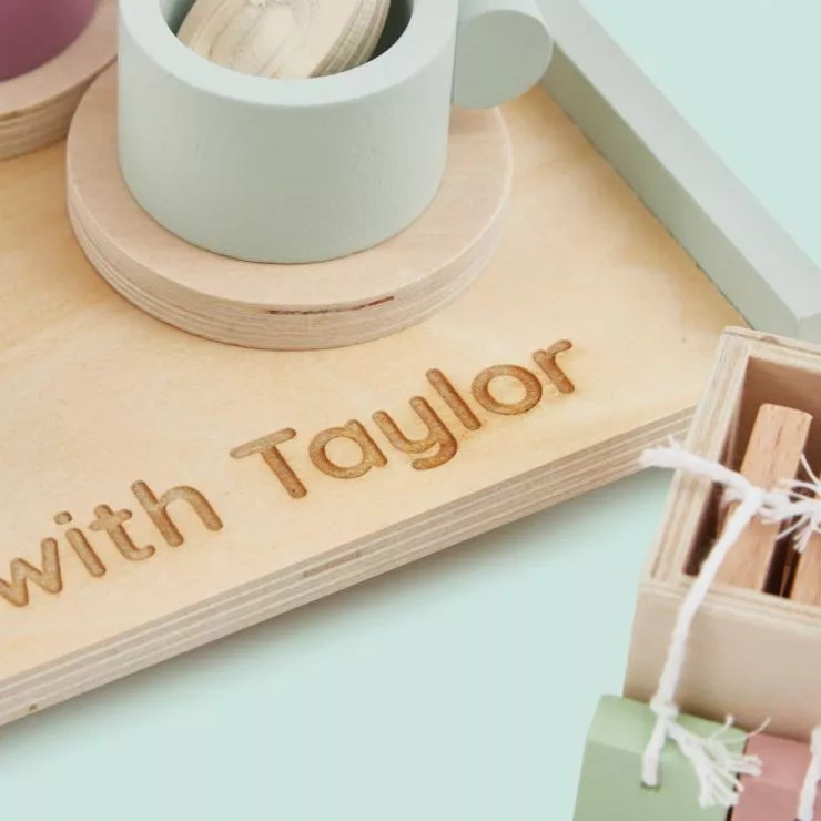 Personalised Kids Concept Wooden Tea Set