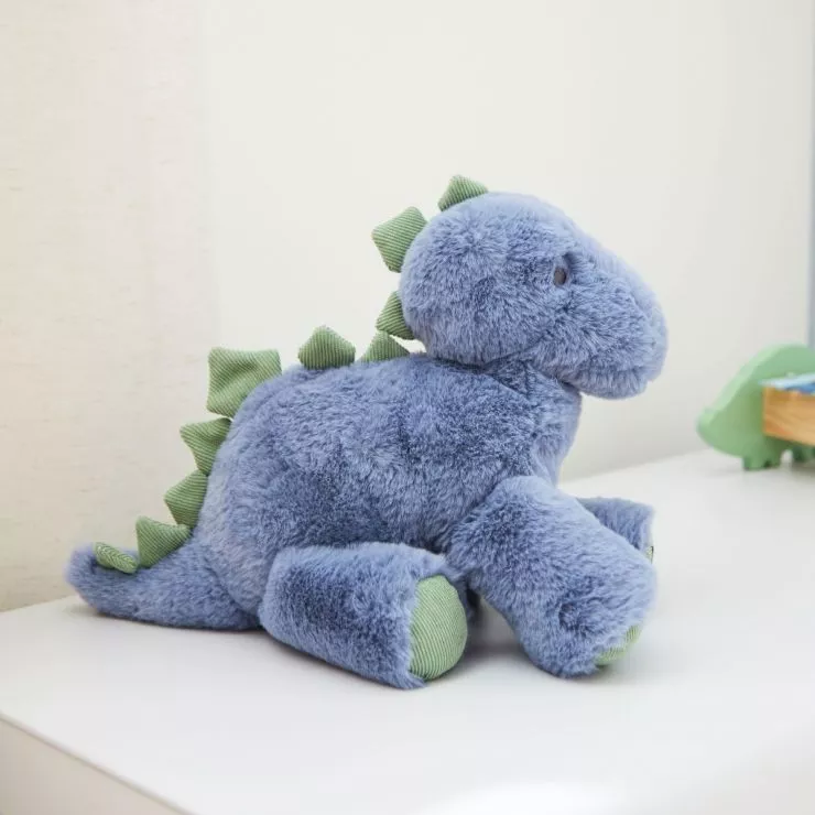 Personalised Blue and Green Dinosaur Soft Toy