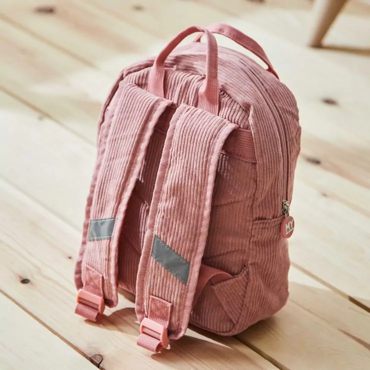 Fruit Design Pink Cord Mini Backpack