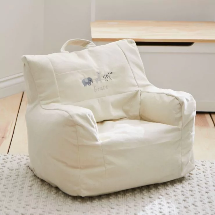 Personalised Born to be Loved Ecru Cord Chair