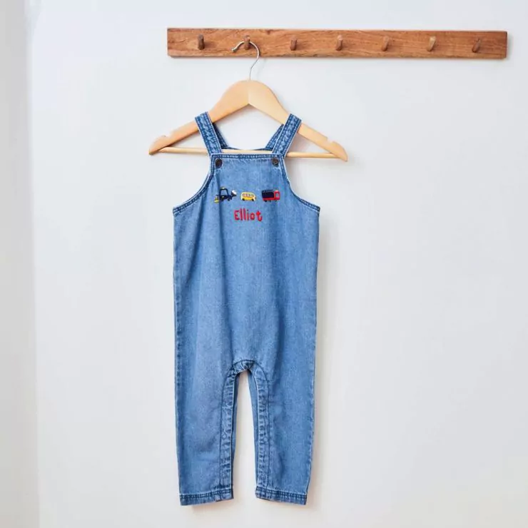 Personalised Digger Denim Dungarees