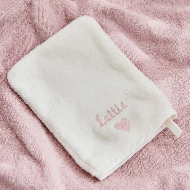 Personalised Heart Bath Mitt