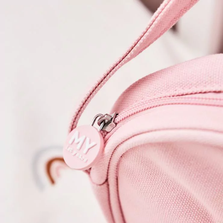 Personalised Flopsy Bunny Embroidered Pink Handbag 